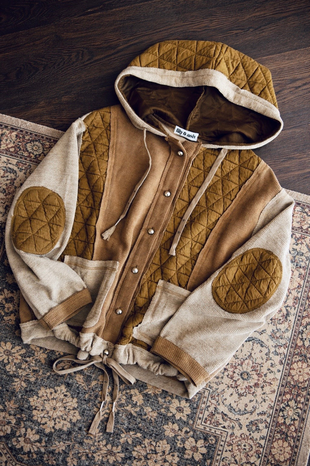 Kline Quilted Button Hoodie