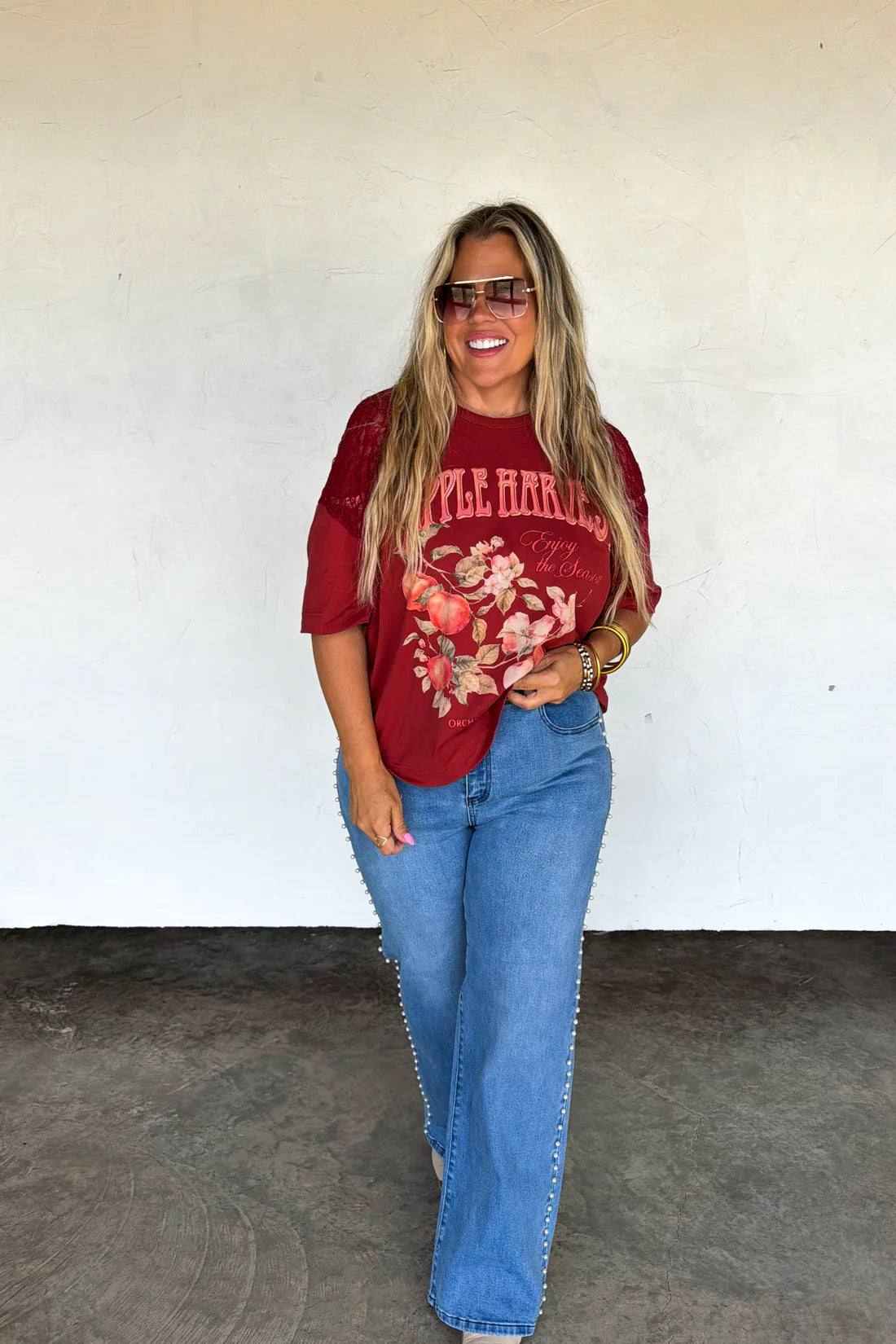 PREORDER: Apple Harvest Lace Tee // eta Sept