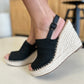 Rae Peep Toe Wedge Sandals
