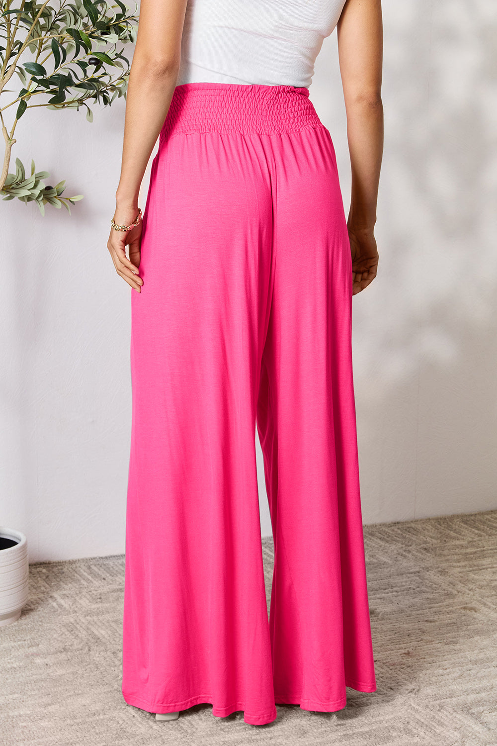 Out and About Smocked Waist Pants
