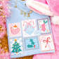 Blue Christmas Stamps Tee or Long Sleeve