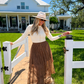 PREORDER: Autumn Blooming Maxi Skirt // eta Sept