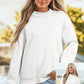 SHIPS FREE TODAY // Oversize Drop Shoulder Reversible Mock Neck Sweatshirt - MANY COLORS