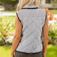 SHIPS FREE TODAY // Black and White Striped Puffer Vests