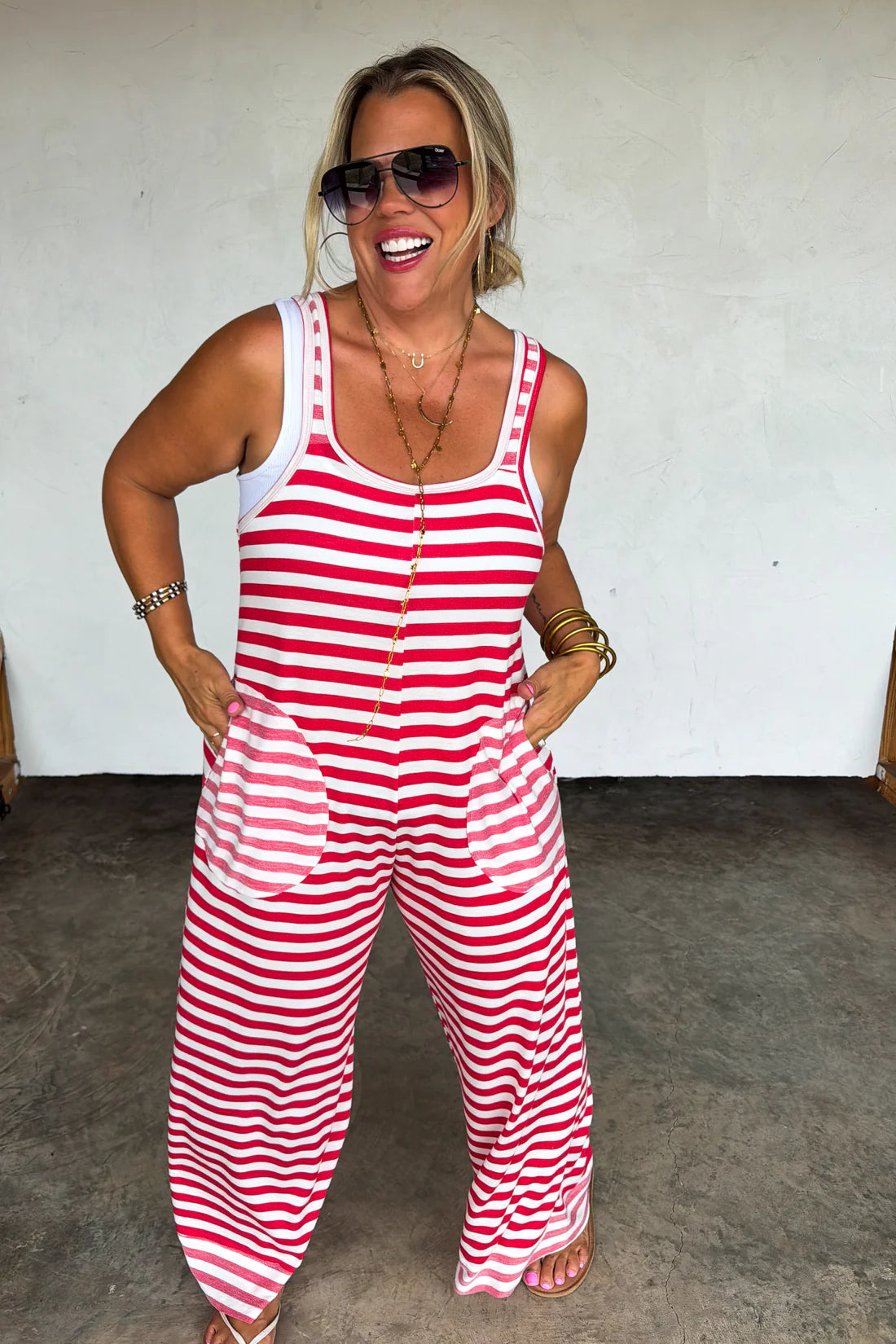 *last chance* PREORDER: Ricki Stripe Terry Romper // eta Aug