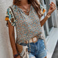 Zen Printed Tie Neck Blouse