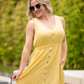 Yellow Beverly Button Dress
