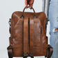 Dark Chocolate PU Leather Backpack