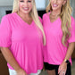 Lonesome Valley V-Neck Ribbed Top
