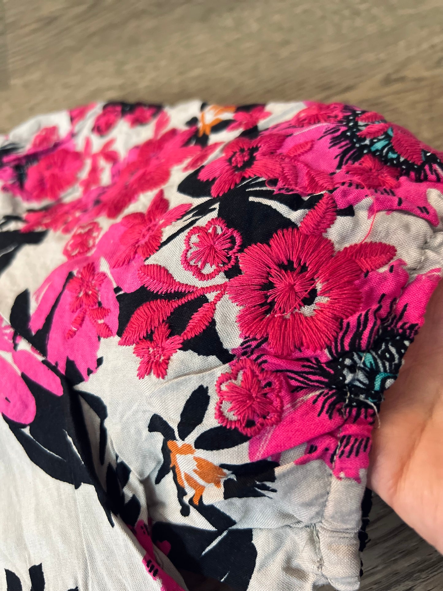 All Dressed Up Embroidered Floral Blouse