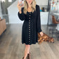 Cora Long Sleeve Button Down Dress