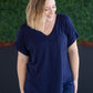 Sierra Pocket Top - Navy