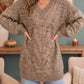Friday Night Lights Cable Knit V-Neck Sweater