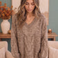 Friday Night Lights Cable Knit V-Neck Sweater