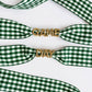 {custom} Word/Name & Color Gingham Shoe Laces / eta September
