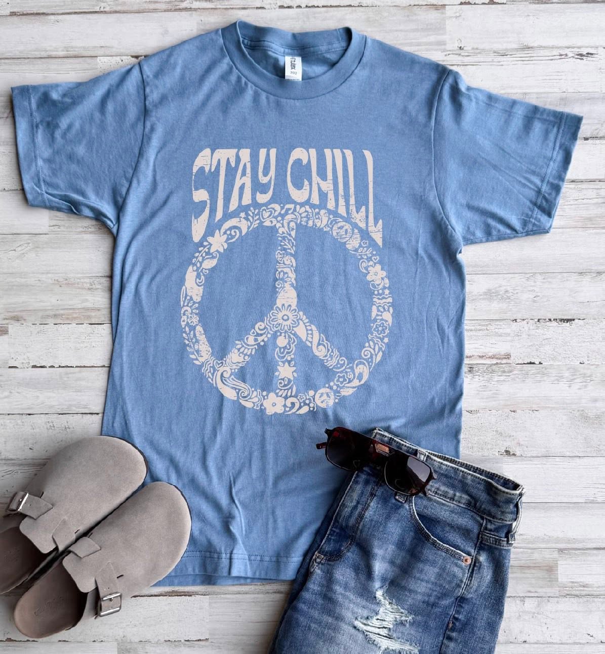 DEAL PRICING // PREORDER: Stay Chill Peace Sign Tee //ships free
