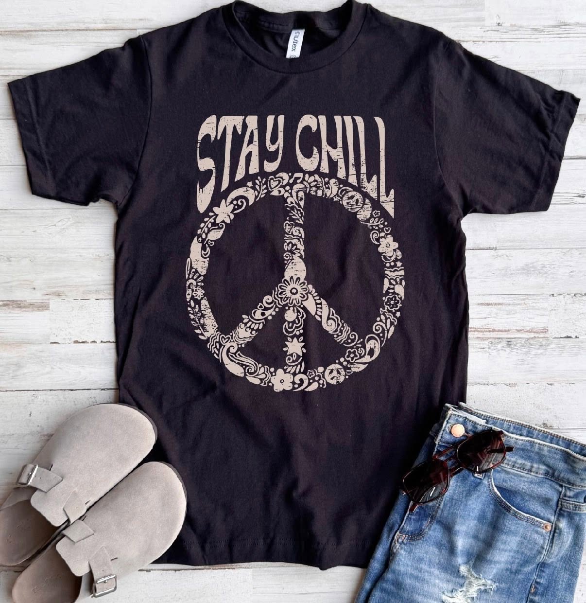 DEAL PRICING // PREORDER: Stay Chill Peace Sign Tee //ships free