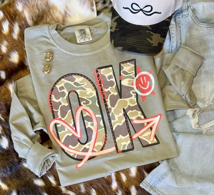 PREORDER: State Camo Doodle Tee or Long Sleeve / ships in 2-3 weeks