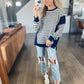Lonnie Navy Striped Pullover