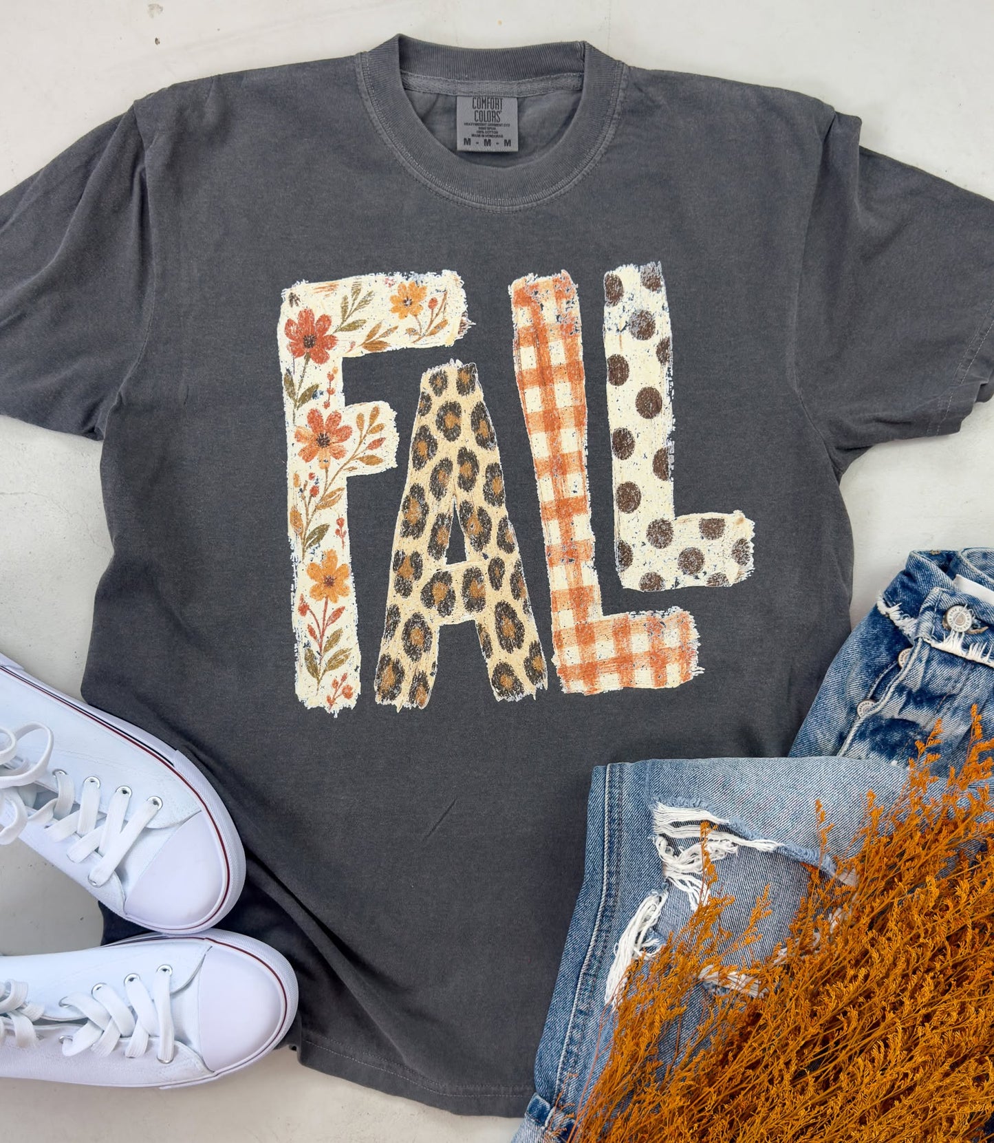 PREORDER: FALL Patterned Graphic Tee // ships in 2 weeks// CLOSES TONIGHT