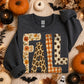 PREORDER: FALL Patterned Graphic SWEATSHIRT // ships in 2 weeks//CLOSES TONIGHT