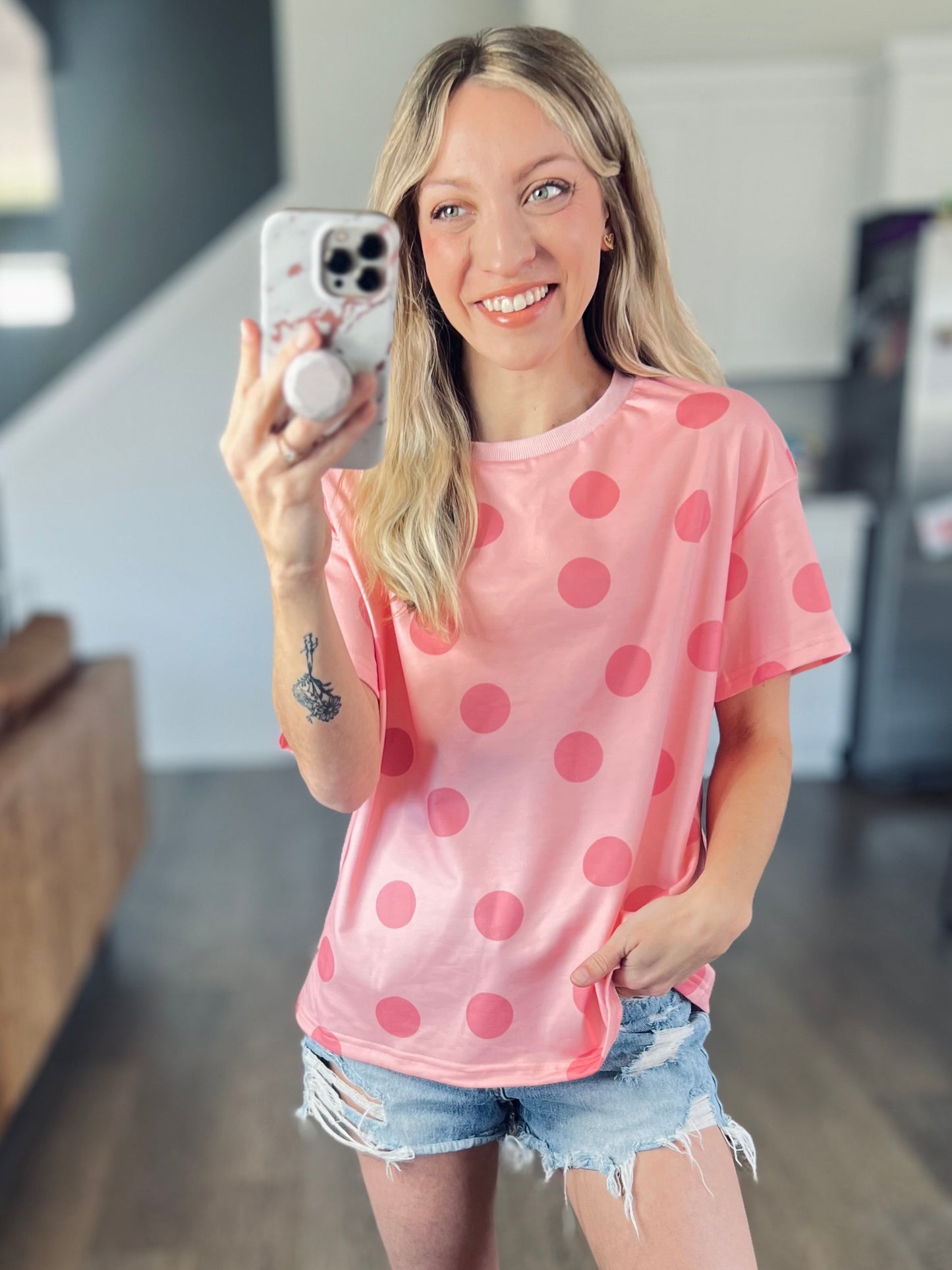 Trudy Polka Dot Set in Pink
