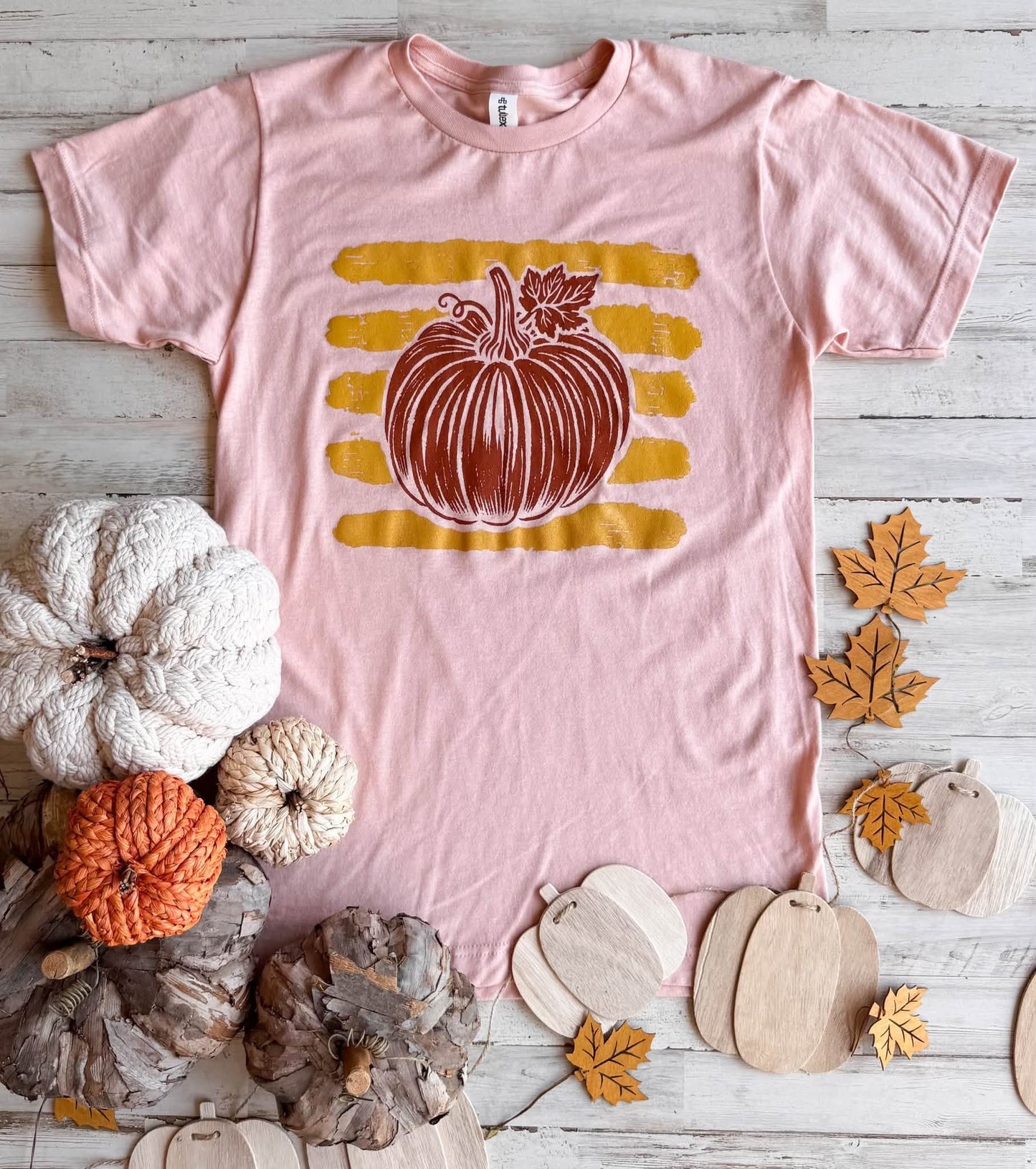 PREORDER: Stripe Pumpkin Tee //ships in about 2 weeks