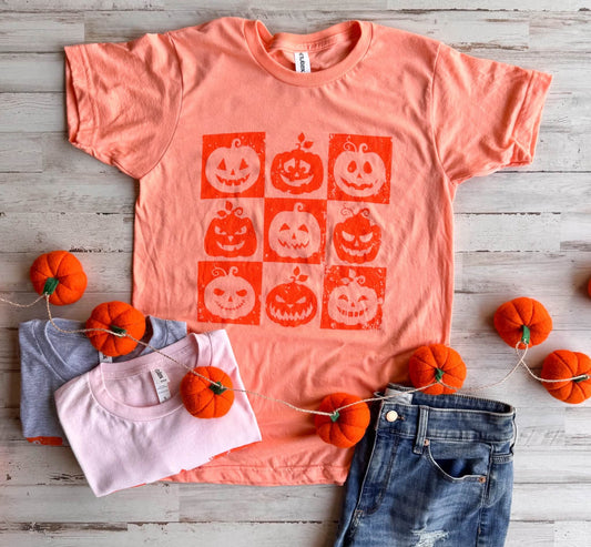 PREORDER: Checkered Pumpkin Tee // ships in about 2 weeks