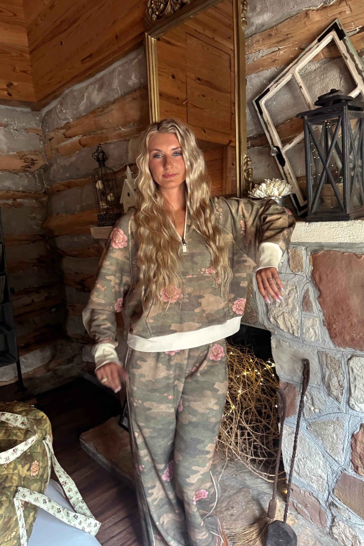 PREORDER: Camo & Butterflies Wide Leg Pants  // eta September