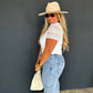 PREORDER: Floral Charm Wide Leg Jeans // eta early June