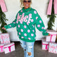 PREORDER: Peace & Polka Dot Mock Neck Pullover // ETA October - Early Nov
