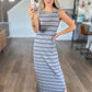 Classic Stripe Maxi Dress