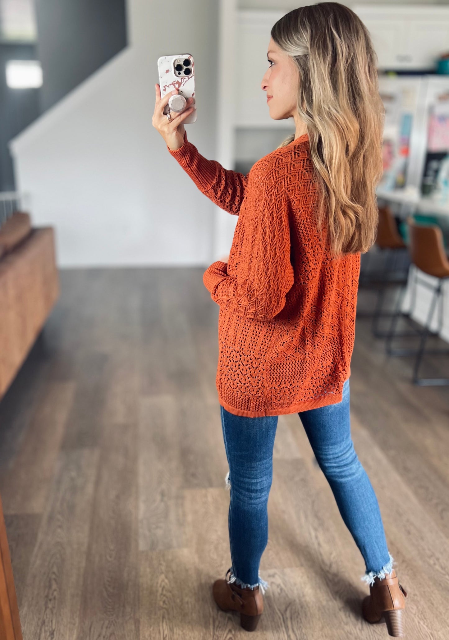 Halle Open Weave Cardigan