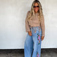 PREORDER: Eva Floral Embroidered Jeans // eta early June