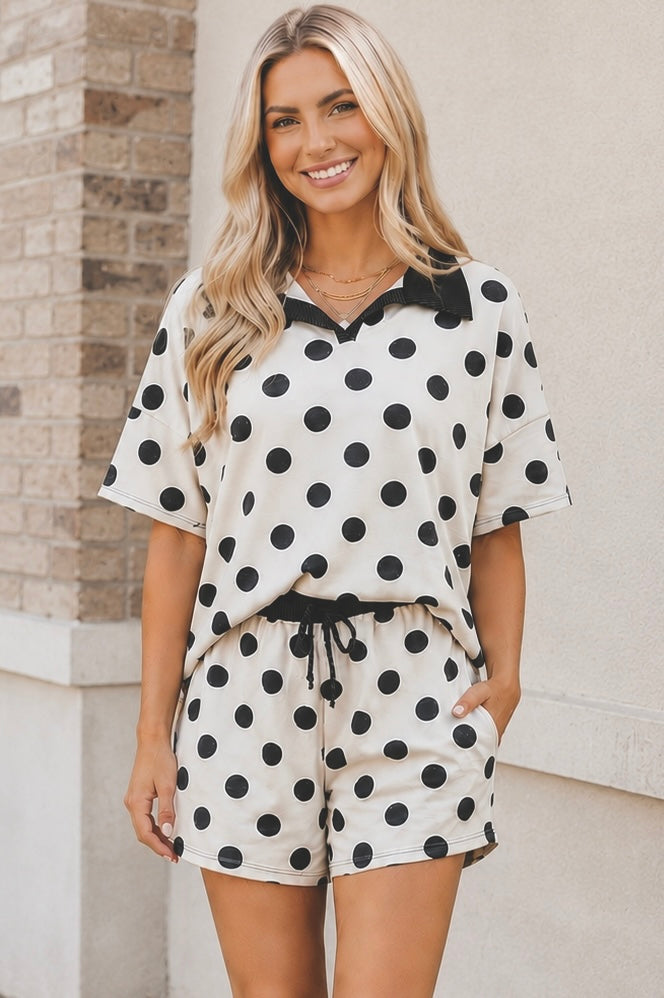 Spot On Darling Polka Dot Two Piece Set