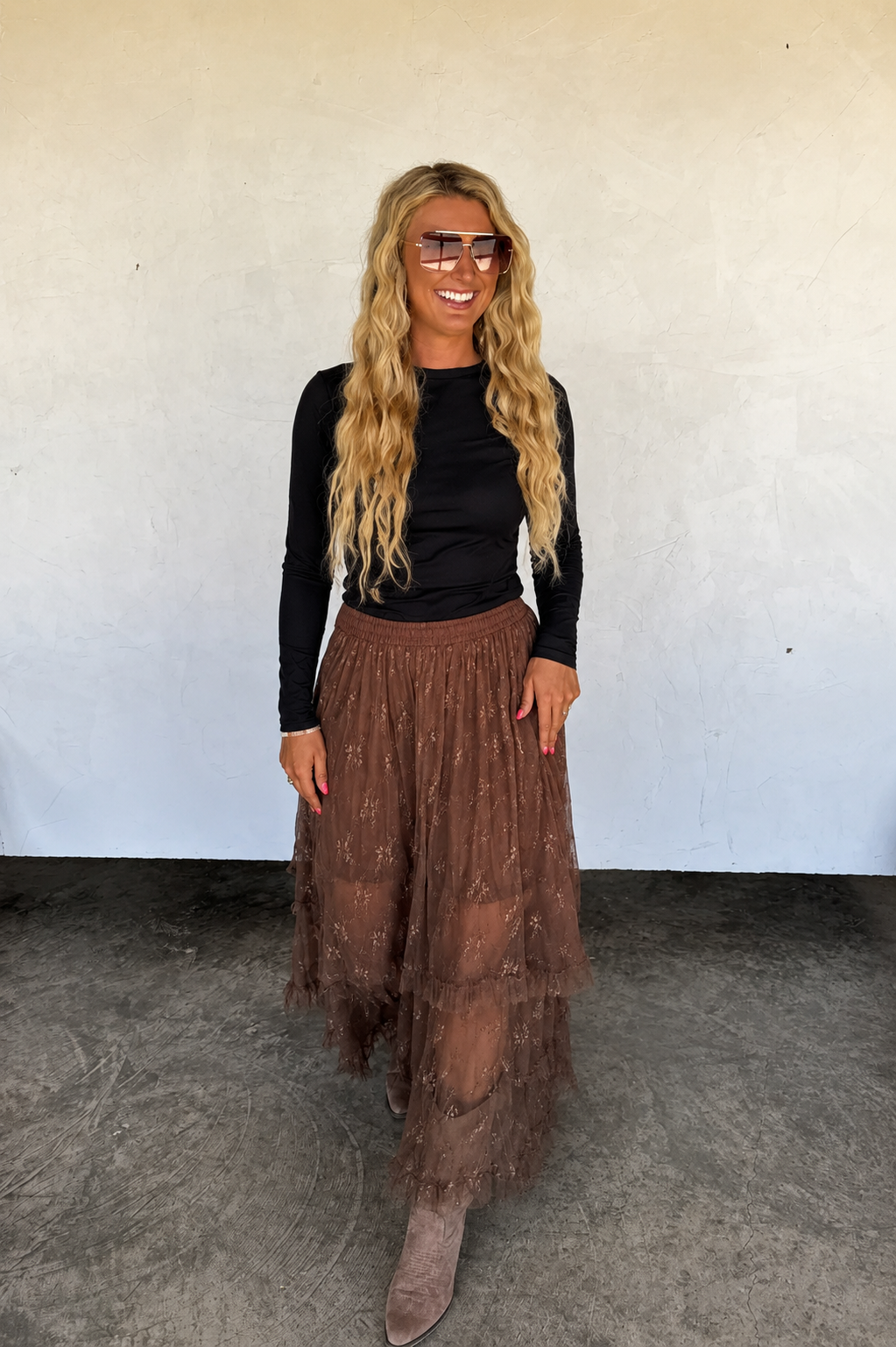 PREORDER: Autumn Blooming Maxi Skirt // eta Sept