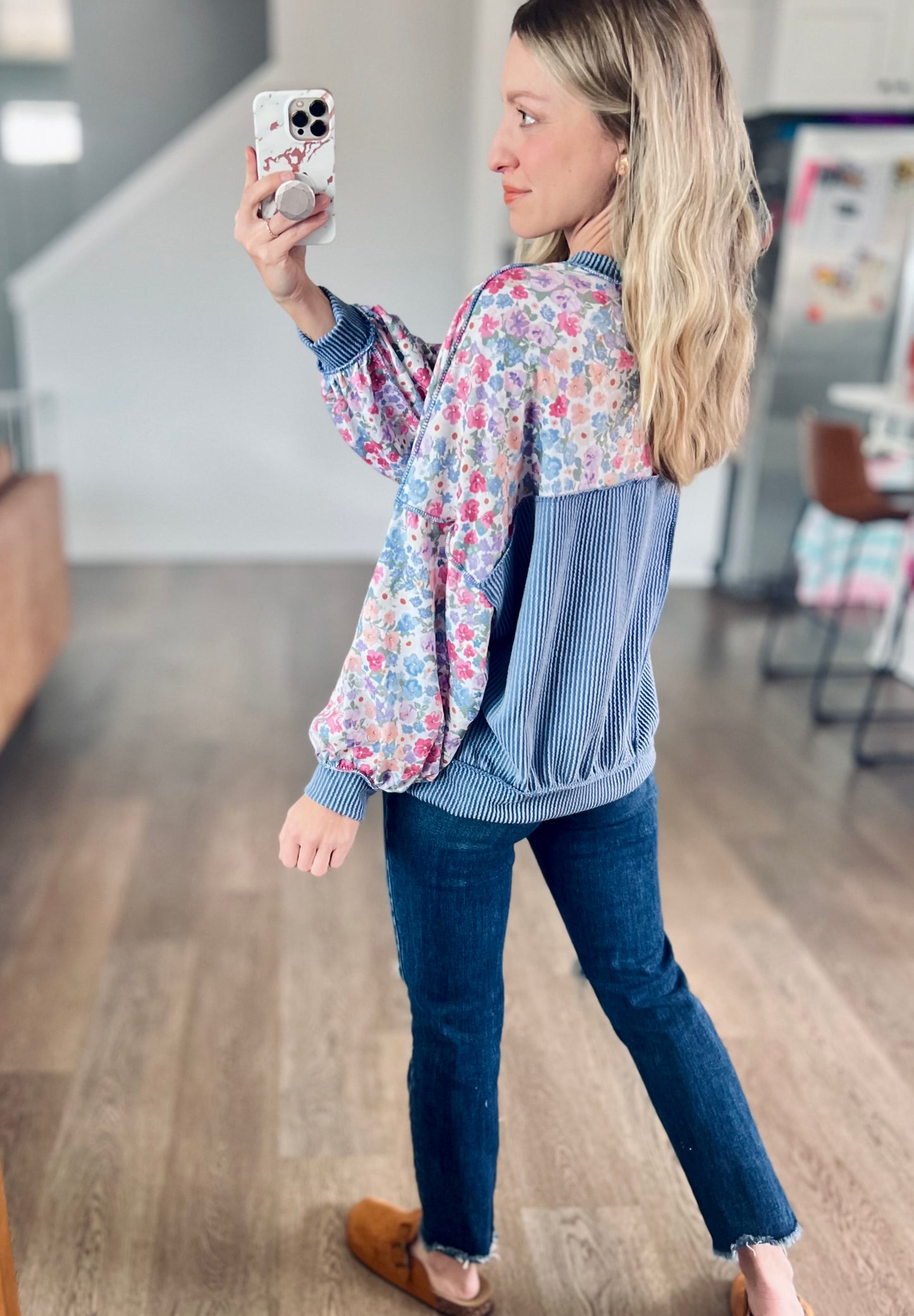 Meadow Breeze Floral Pullover