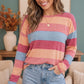 Sunny Stripes Long Sleeve Knit Top