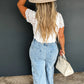 PREORDER: Floral Charm Wide Leg Jeans // eta early June