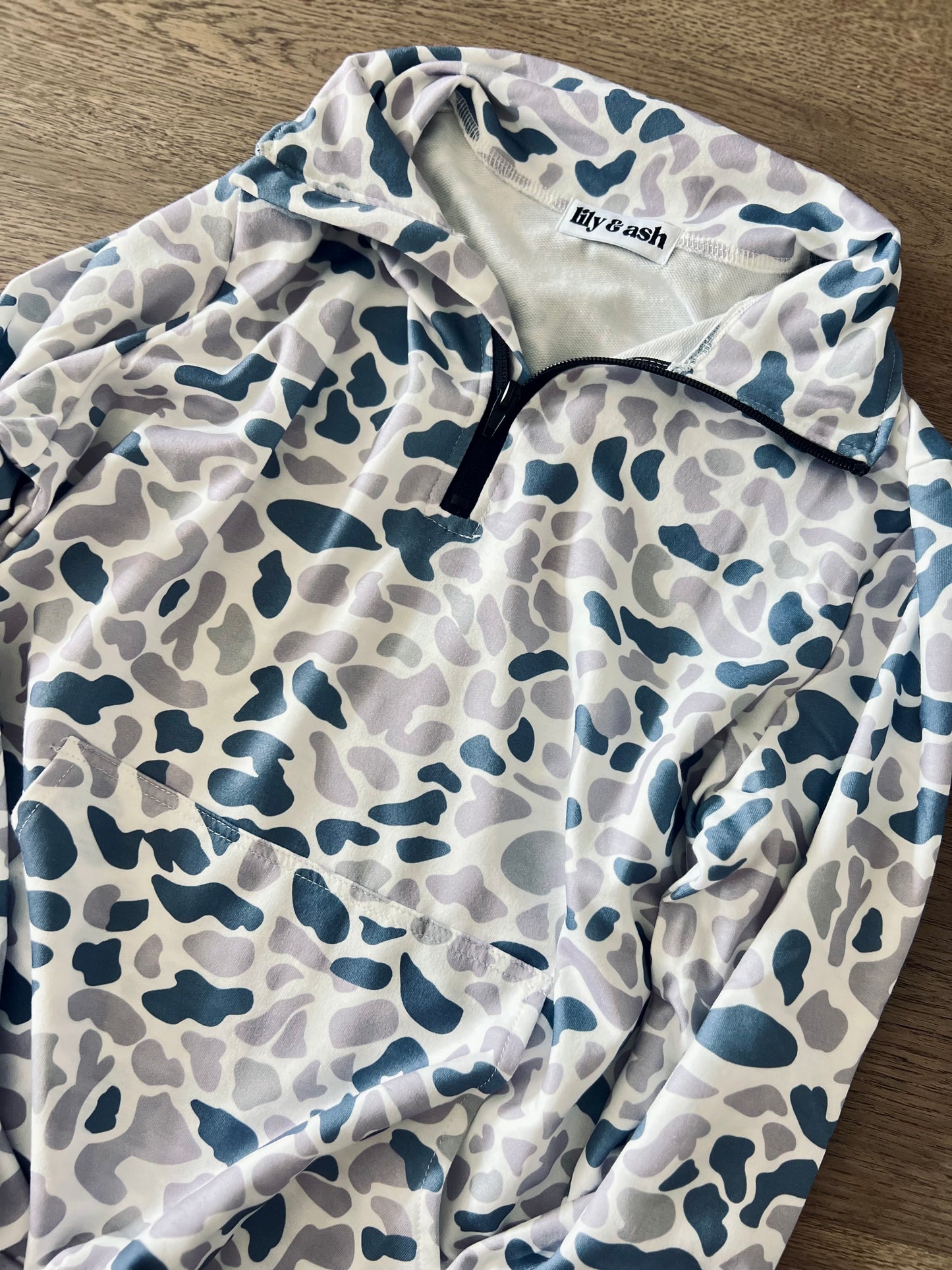 Rocky Stone Camo 1/4 Zip // eta April