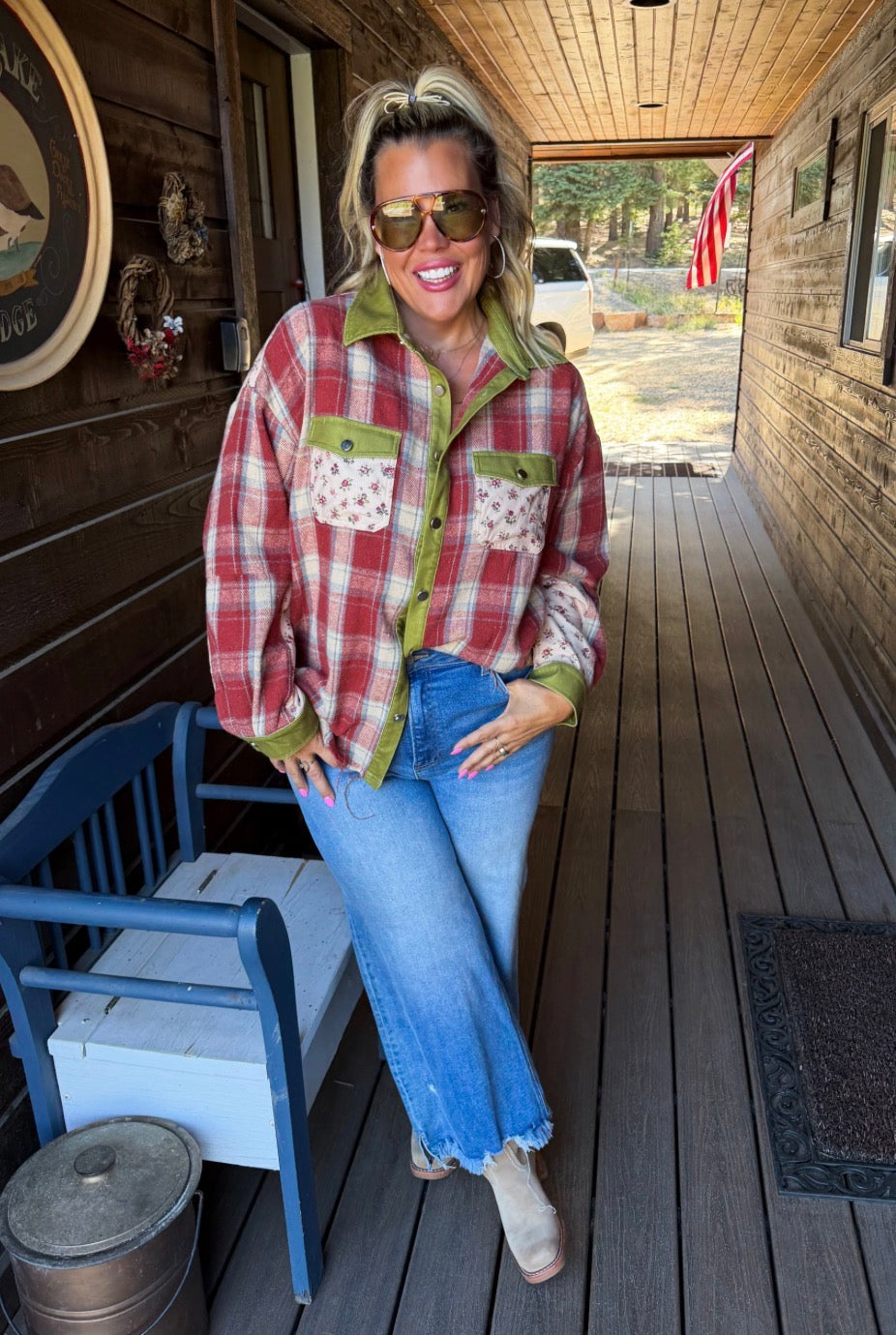PREORDER: Charolette Plaid Shacket // eta Sept