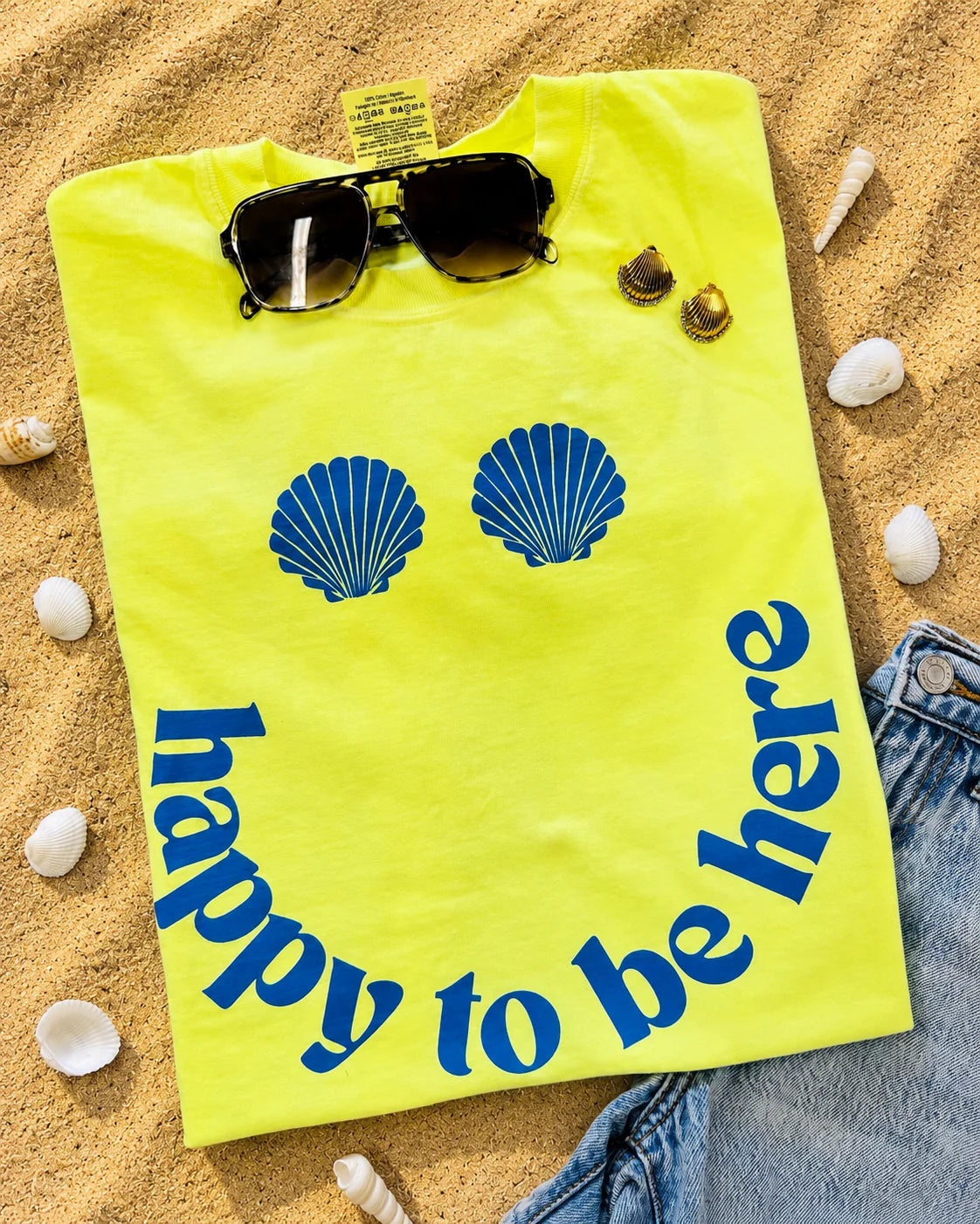 PREORDER: Happy To Be Here Shells Tee