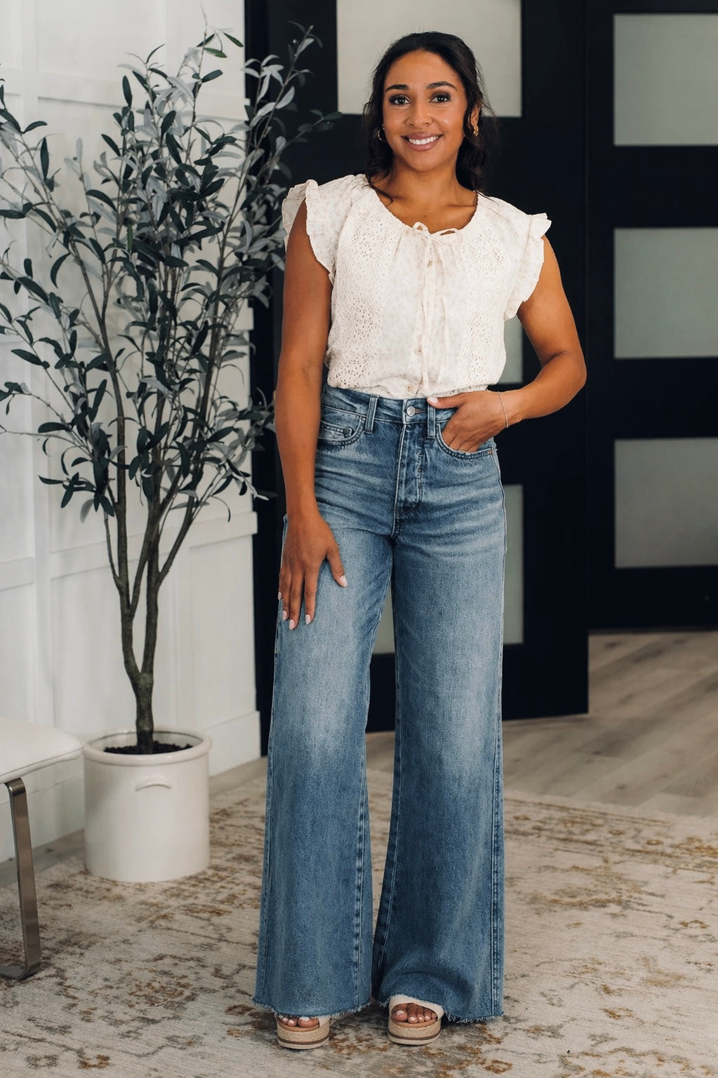 Ciera High Waist Rigid Magic Wide Leg Denim - Judy Blue