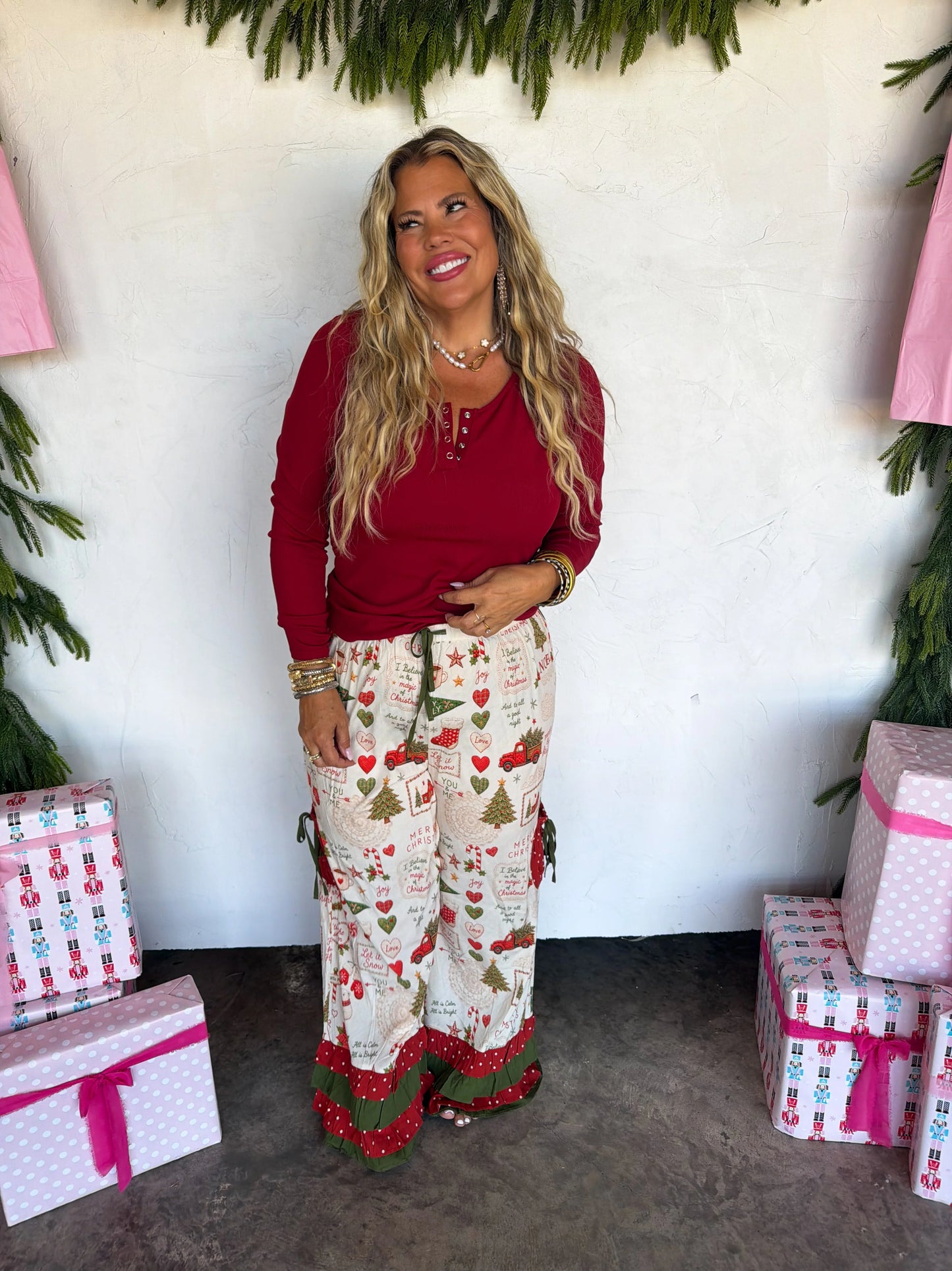 WKND DEAL//PREORDER: Vintage Christmas Bloomer Pants // ETA Oct - early Nov