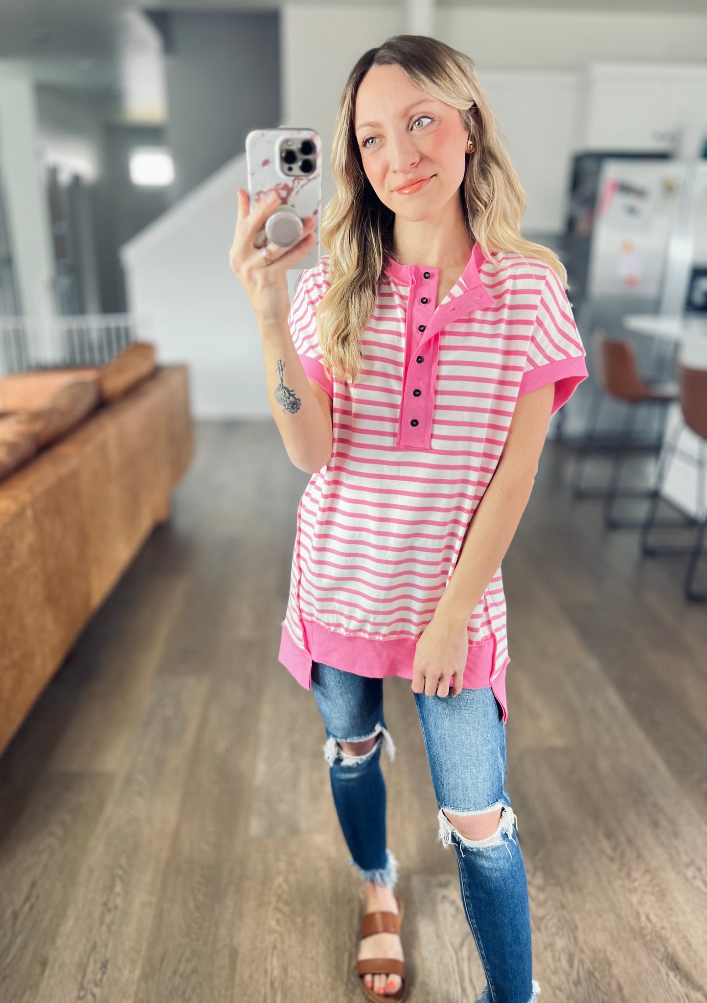 Carmen Stripe Top