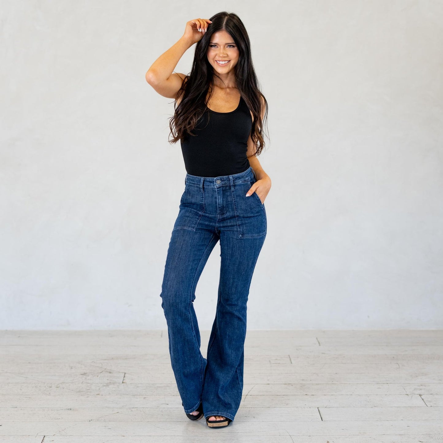 Reese High Waist Flare Jeans - Judy Blue