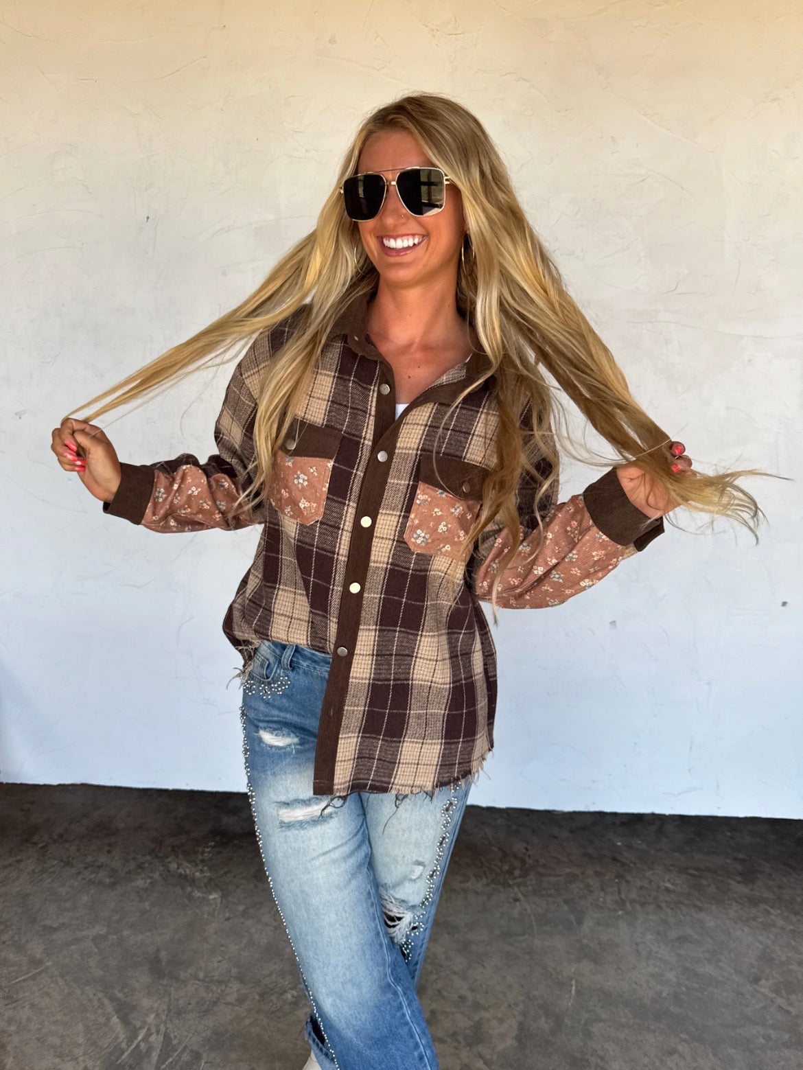 PREORDER: Charolette Plaid Shacket // eta Sept