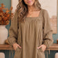 Just Darling Striped Square Neck Mini Dress