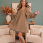 Just Darling Striped Square Neck Mini Dress