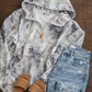 Storm Grey Camo 1/4 Zip Hoodie
